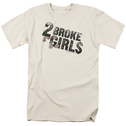 2 Broke Girls - Pocket Change - Short Sleeve Adult 18/1 - Cream T-shirt