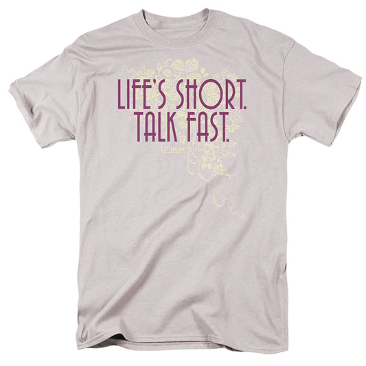 Gilmore Girls - Lifes Short - Short Sleeve Adult 18/1 - Silver T-shirt