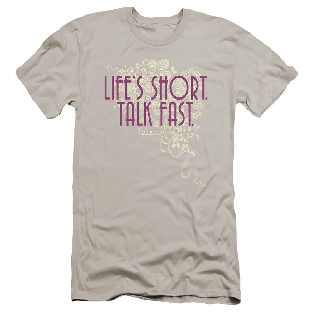 Gilmore Girls - Lifes Short-premuim Canvas Adult Slim Fit 30/1 - Silver
