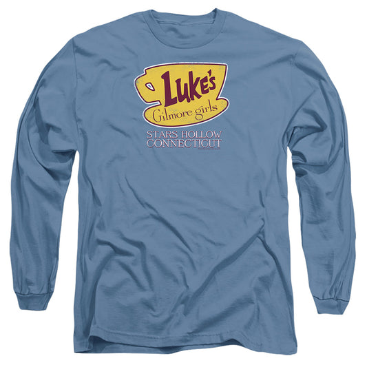 Gilmore Girls - Lukes Connecticut - Long Sleeve Adult 18/1 - Carolina Blue T-shirt