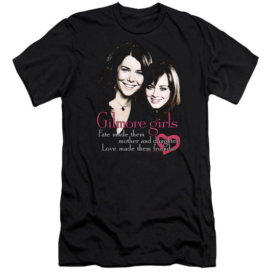 Gilmore Girls - Title-premuim Canvas Adult Slim Fit 30/1 - Black