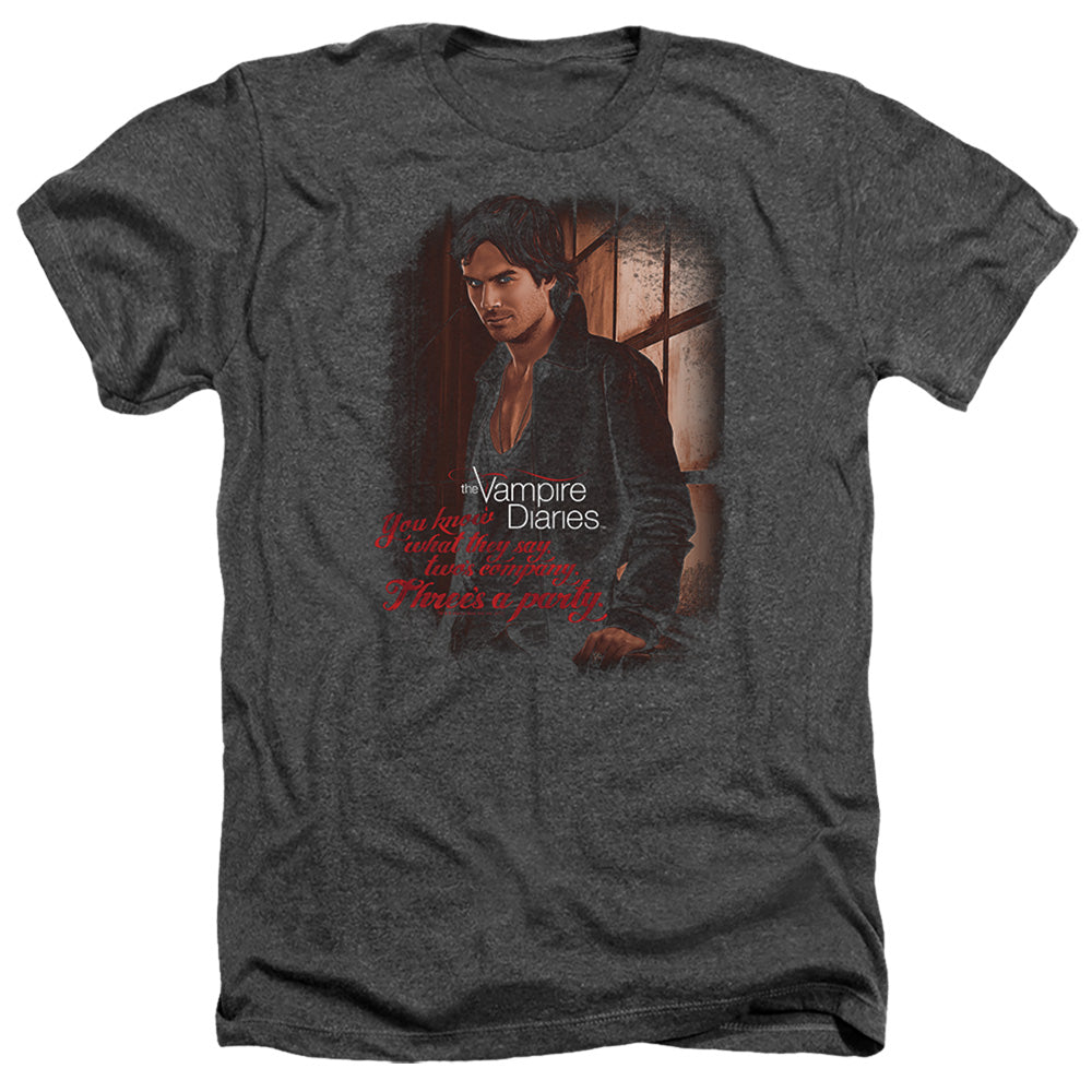 Vampire Diaries - Threes A Party - Adult Heather-black