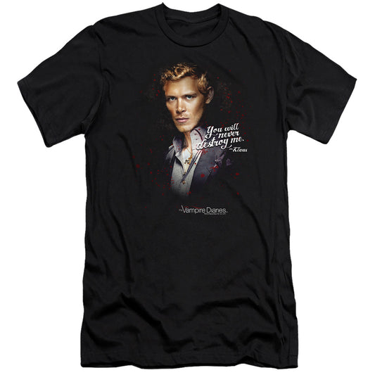 Vampire Diaries - Never Destroy-premuim Canvas Adult Slim Fit 30/1 - Black
