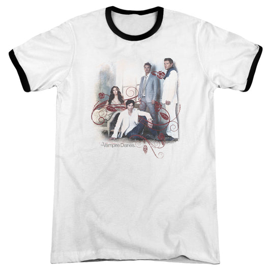 Vampire Diaries - 3 + 1 - Adult Ringer - White/black