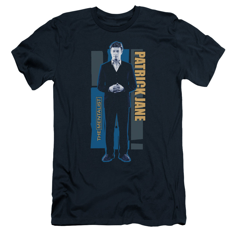 Mentalist - Patrick Jane - Short Sleeve Adult 30/1 - Navy T-shirt