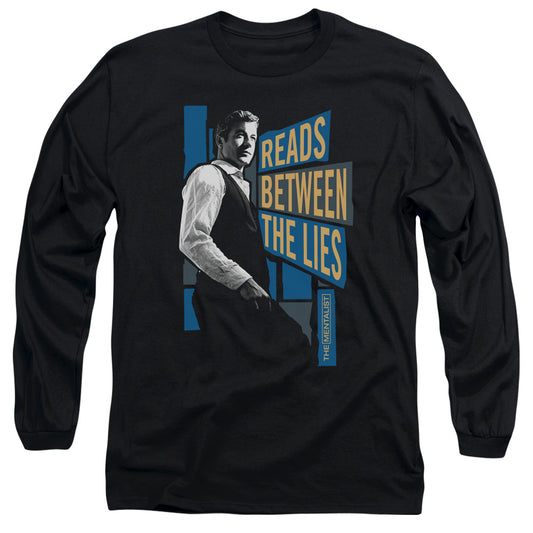 Mentalist - Between The Lies - Long Sleeve Adult 18/1 - Black T-shirt