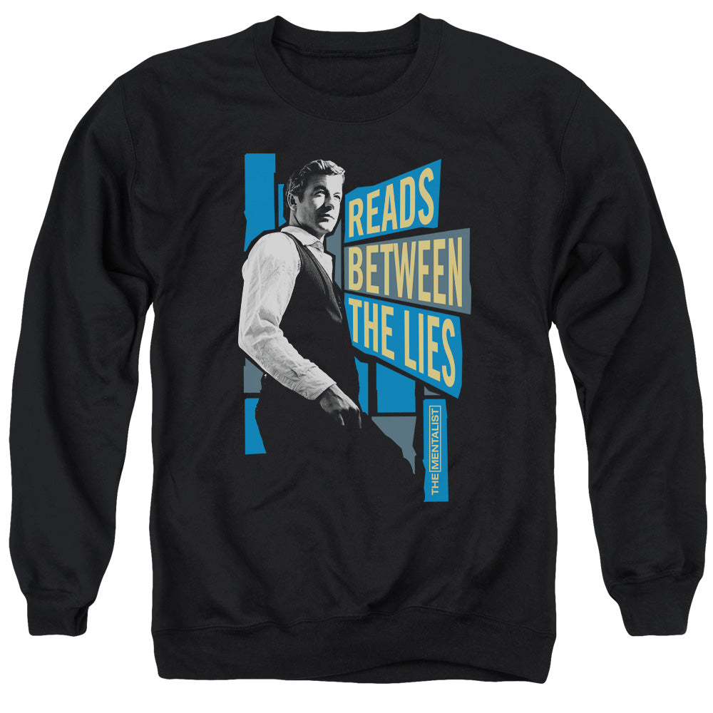 Mentalist - Between The Lies - Adult Crewneck Sweatshirt - Black