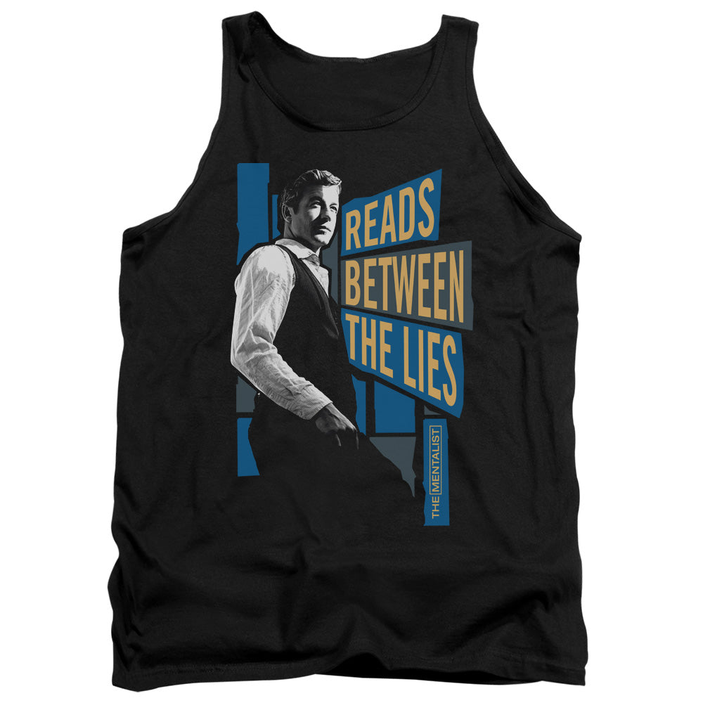 Mentalist - Between The Lies - Adult Tank - Black