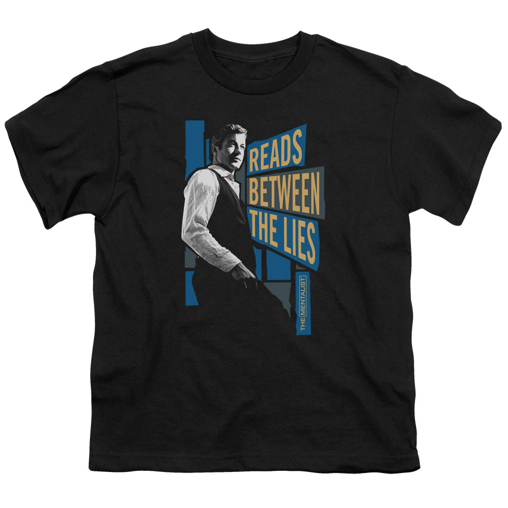 Mentalist - Between The Lies - Short Sleeve Youth 18/1 - Black T-shirt