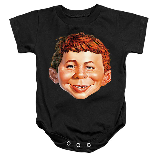 Mad - Alfred Head-infant Snapsuit - Black
