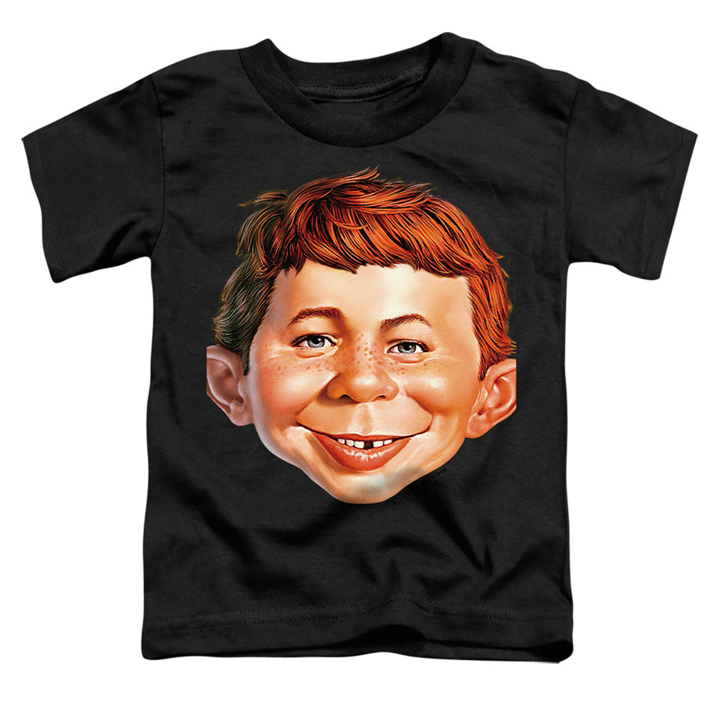 Mad - Alfred Head - Short Sleeve Toddler Tee - Black T-shirt