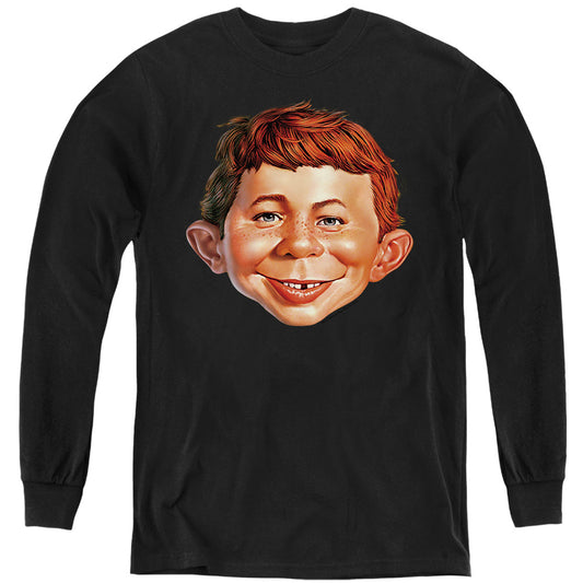 Mad - Alfred Head - Youth Long Sleeve - Black