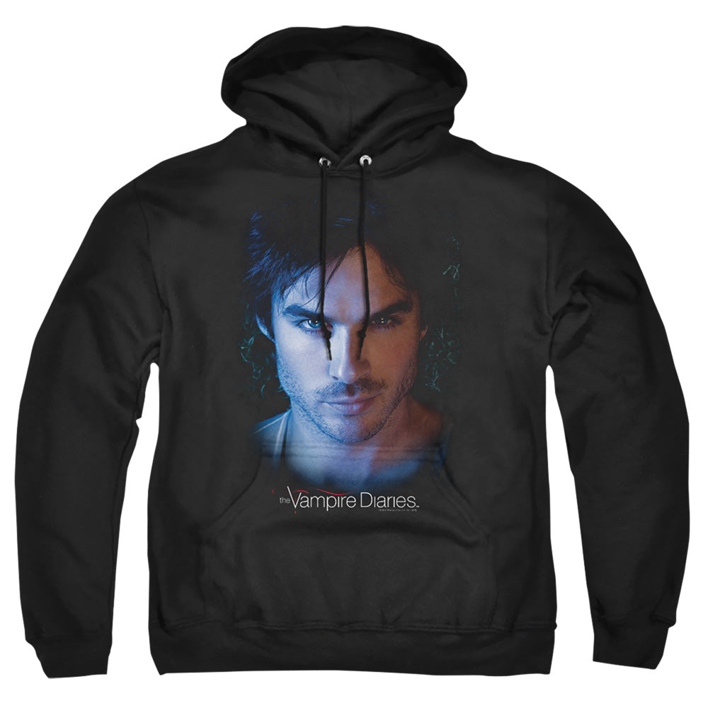Vampire Diaries - Damon - Adult Pull-over Hoodie - Black