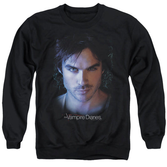 Vampire Diaries - Damon - Adult Crewneck Sweatshirt - Black