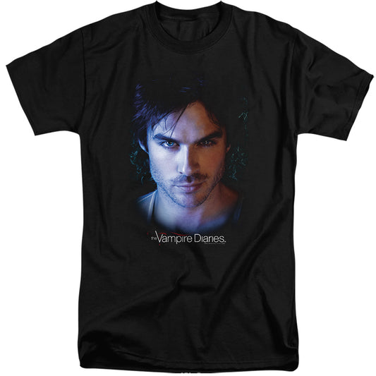 Vampire Diaries - Damon - Short Sleeve Adult Tall - Black T-shirt