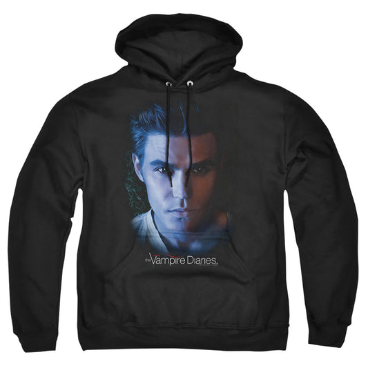 Vampire Diarieshort Sleevetefan - Adult Pull-over Hoodie - Black T-shirt