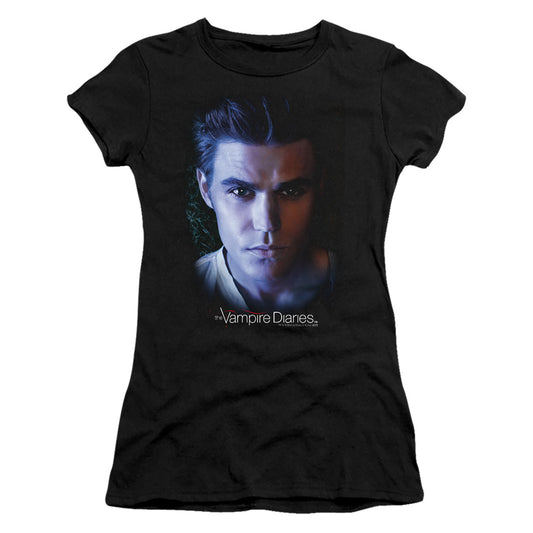 Vampire Diarieshort Sleevetefan - S - S Junior Sheer - Black T-shirt