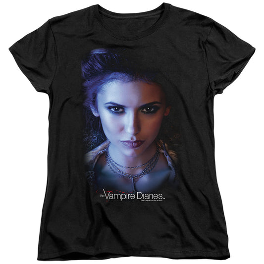 Vampire Diaries - Elena - Short Sleeve Womens Tee - Black T-shirt