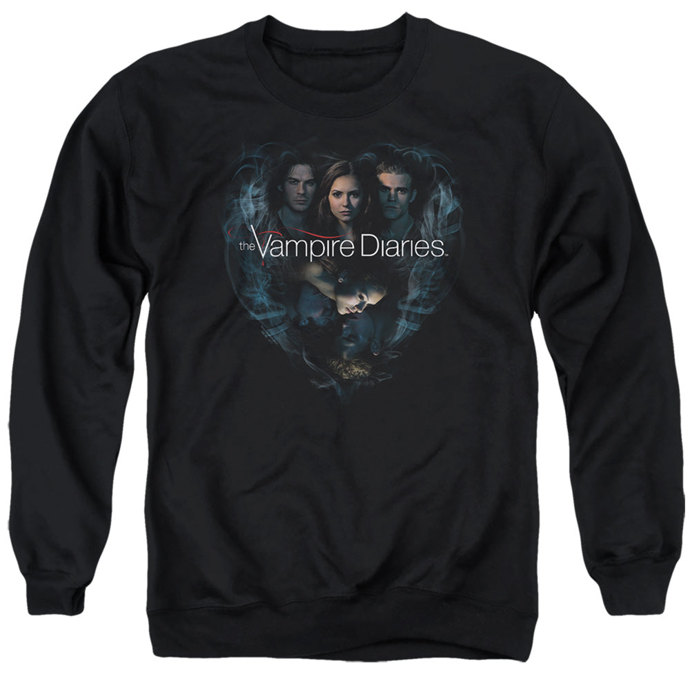 Vampire Diaries - Hearts Desire - Adult Crewneck Sweatshirt - Black