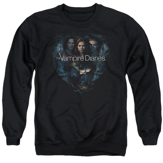 Vampire Diaries - Hearts Desire - Adult Crewneck Sweatshirt - Black