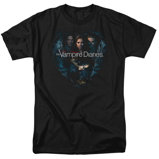 Vampire Diaries - Hearts Desire - Short Sleeve Adult 18/1 - Black T-shirt