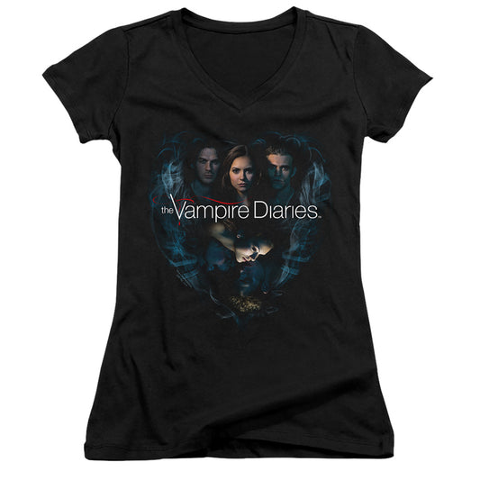 Vampire Diaries - Hearts Desire-junior V-neck - Black