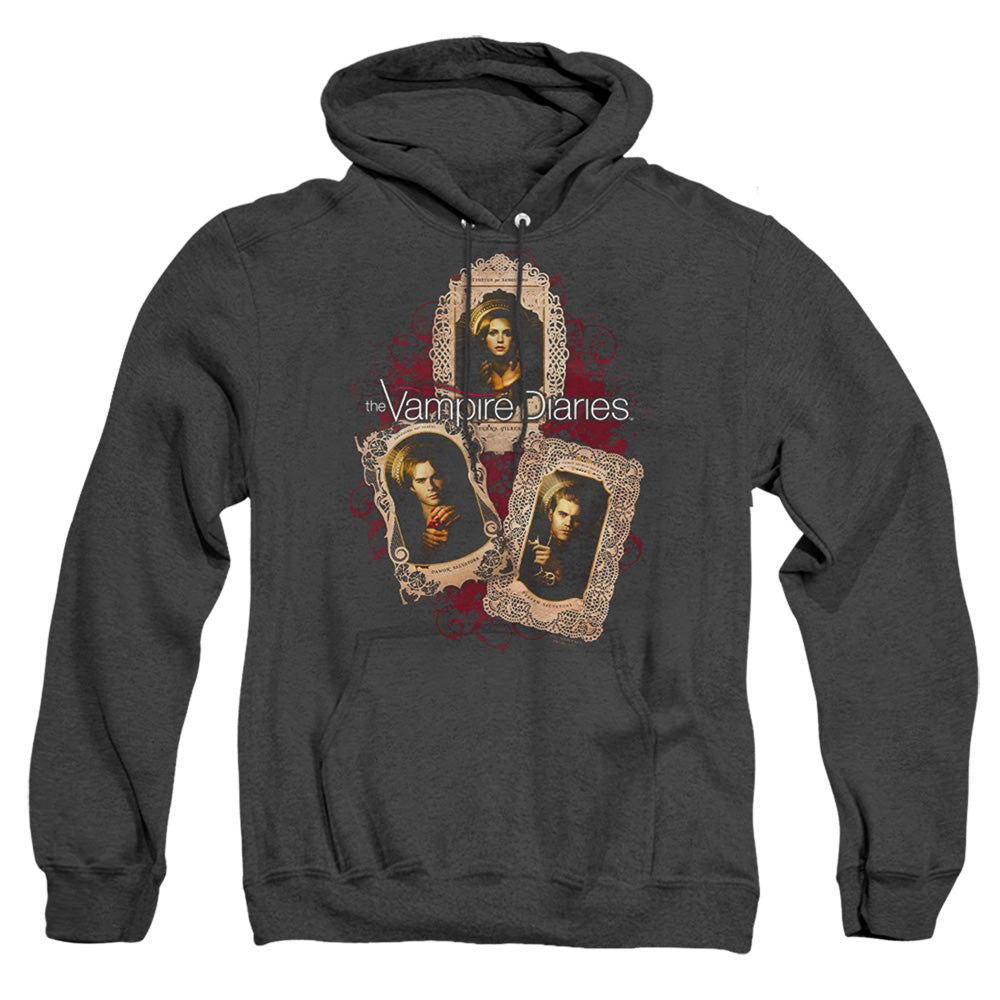 Vampire Diaries - Holy Cards - Adult Heather Hoodie - Black