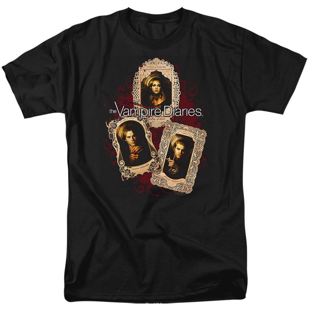 Vampire Diaries - Holy Cards - Short Sleeve Adult 18/1 - Black T-shirt