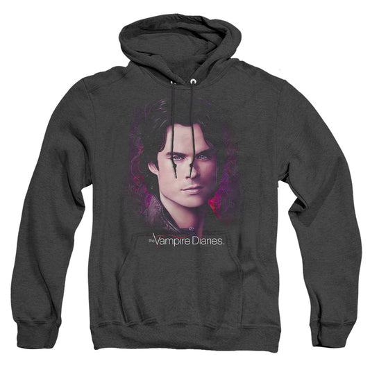 Vampire Diaries - Compelling - Adult Heather Hoodie - Black