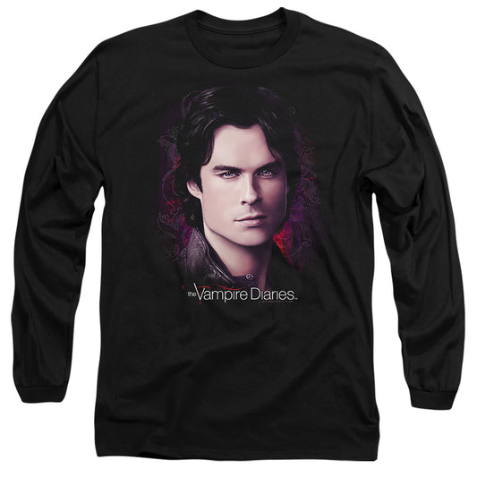 Vampire Diaries - Compelling - Long Sleeve Adult 18/1 - Black T-shirt
