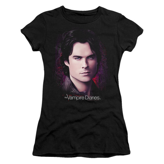 Vampire Diaries - Compelling - Short Sleeve Junior Sheer - Black T-shirt