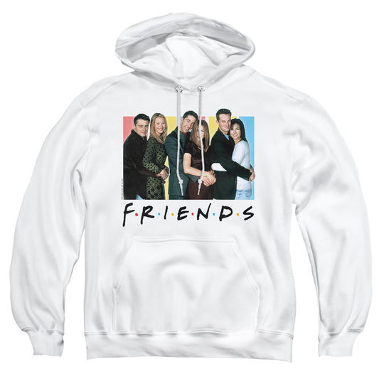 Friends - Cast Logo - Adult Pull-over Hoodie - White