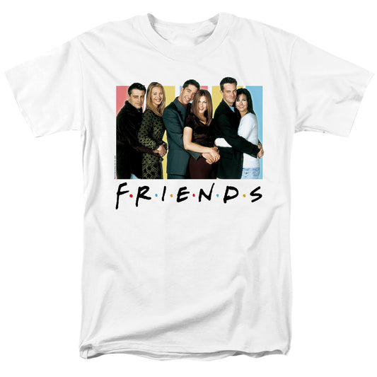 Friends - Cast Logo - Short Sleeve Adult 18/1 - White T-shirt