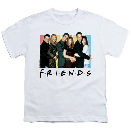 Friends - Cast Logo - Short Sleeve Youth 18/1 - White T-shirt