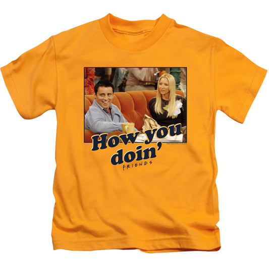 Friends - How You Doin - Short Sleeve Juvenile 18/1 - Gold T-shirt