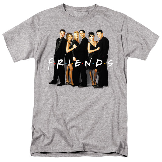 Friends - Cast In Black - Short Sleeve Adult 18/1 - Red T-shirt