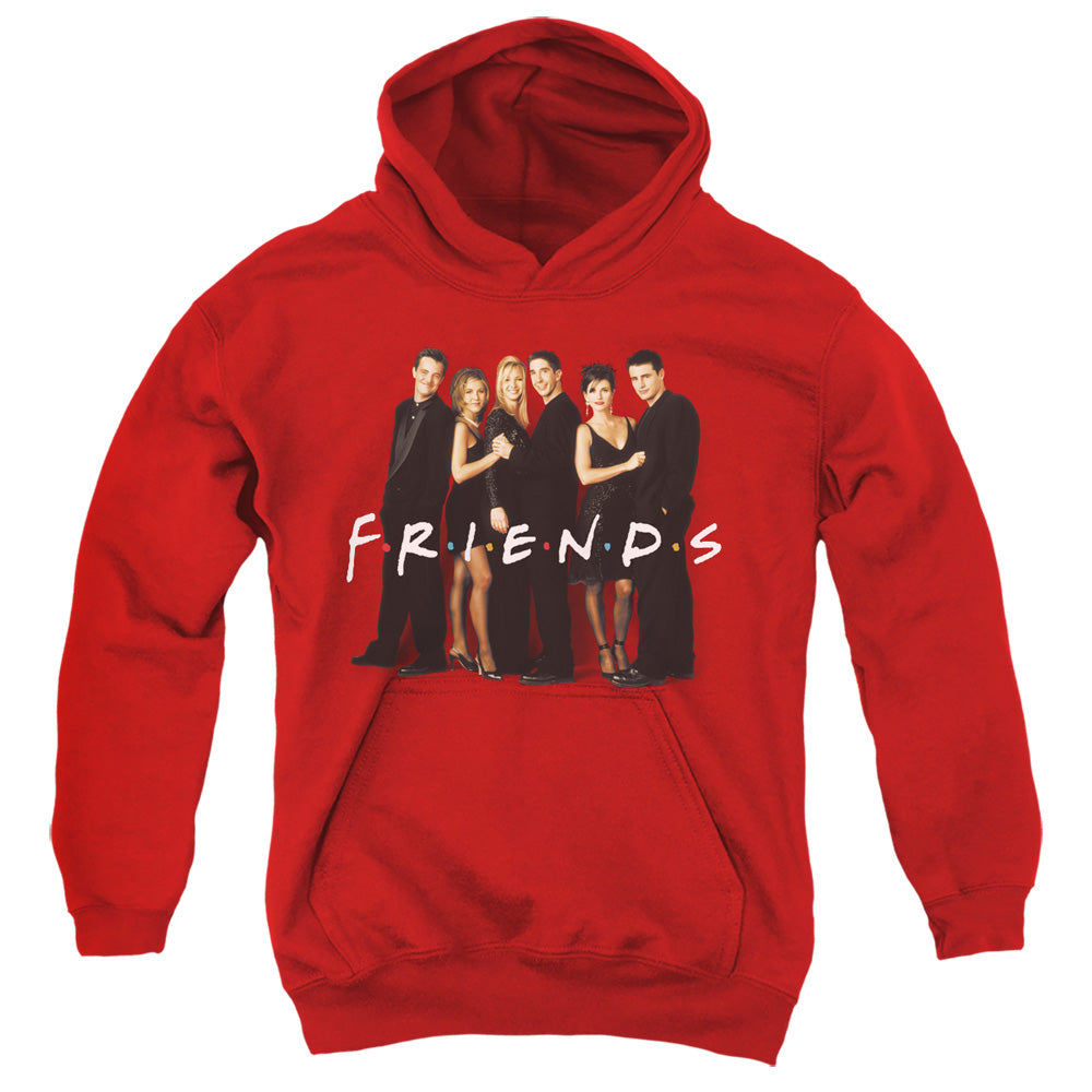 Friends - Cast In Black - Youth Pull-over Hoodie - Red