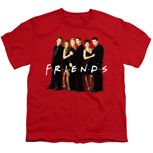 Friends - Cast In Black - Short Sleeve Youth 18/1 - Red T-shirt