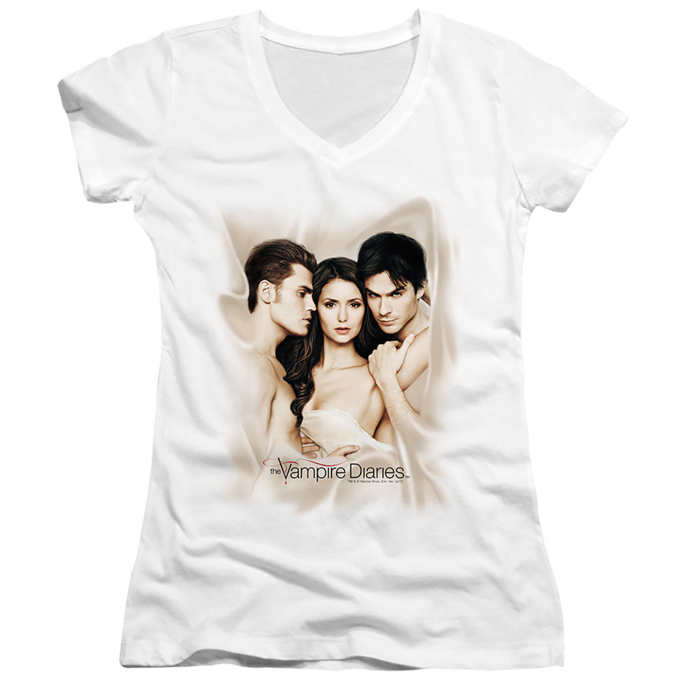 Vampire Diaries - Bounded-junior V-neck - White