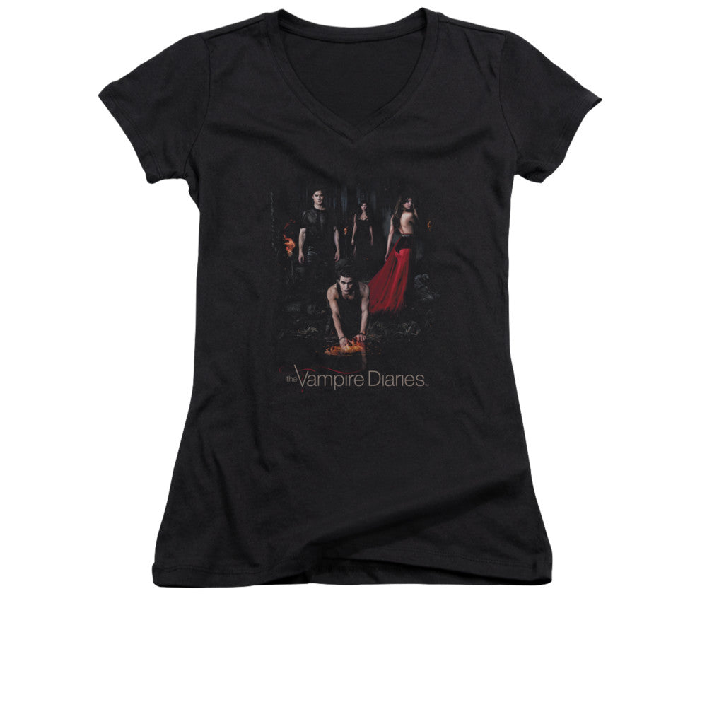 Vampire Diaries - Fire-junior V-neck - Black
