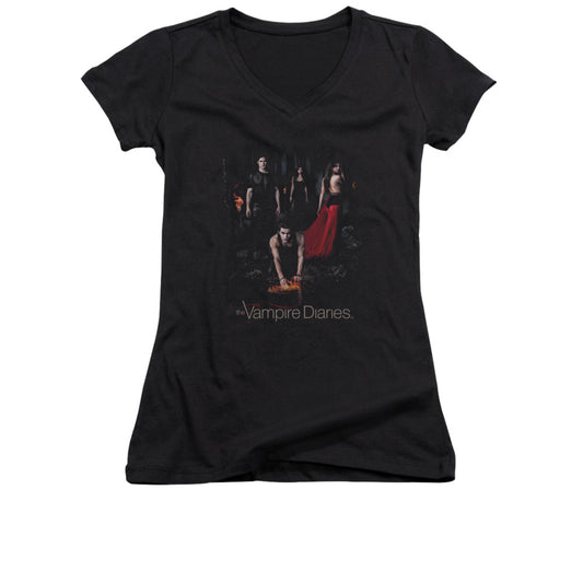 Vampire Diaries - Fire-junior V-neck - Black