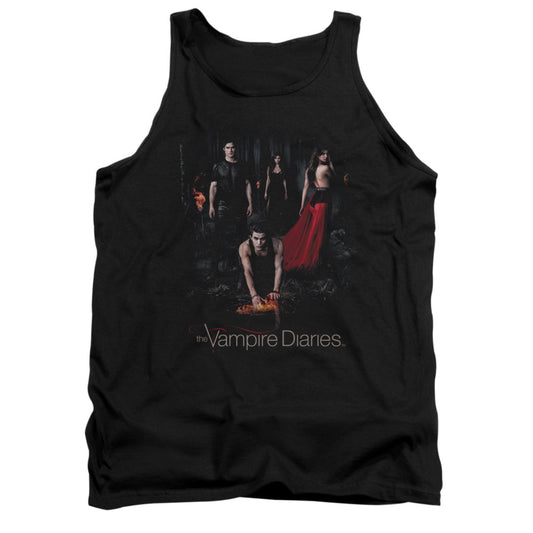 Vampire Diaries - Fire - Adult Tank - Black