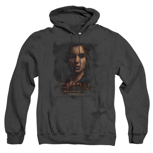 Vampire Diaries - Elena Smokey Veil - Adult Heather Hoodie - Black