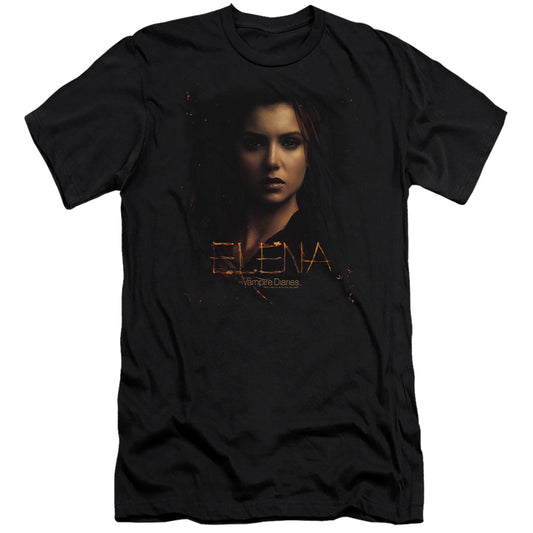Vampire Diaries - Elena Smokey Veil - Short Sleeve Adult 30/1 - Black T-shirt