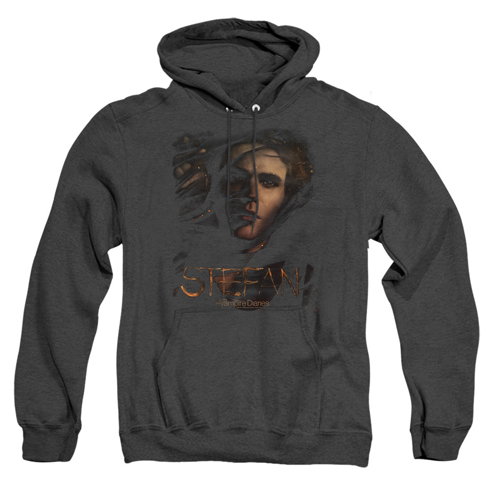 Vampire Diarieshort Sleevetefan Smokey Veil - Adult Heather Hoodie - Black T-shirt