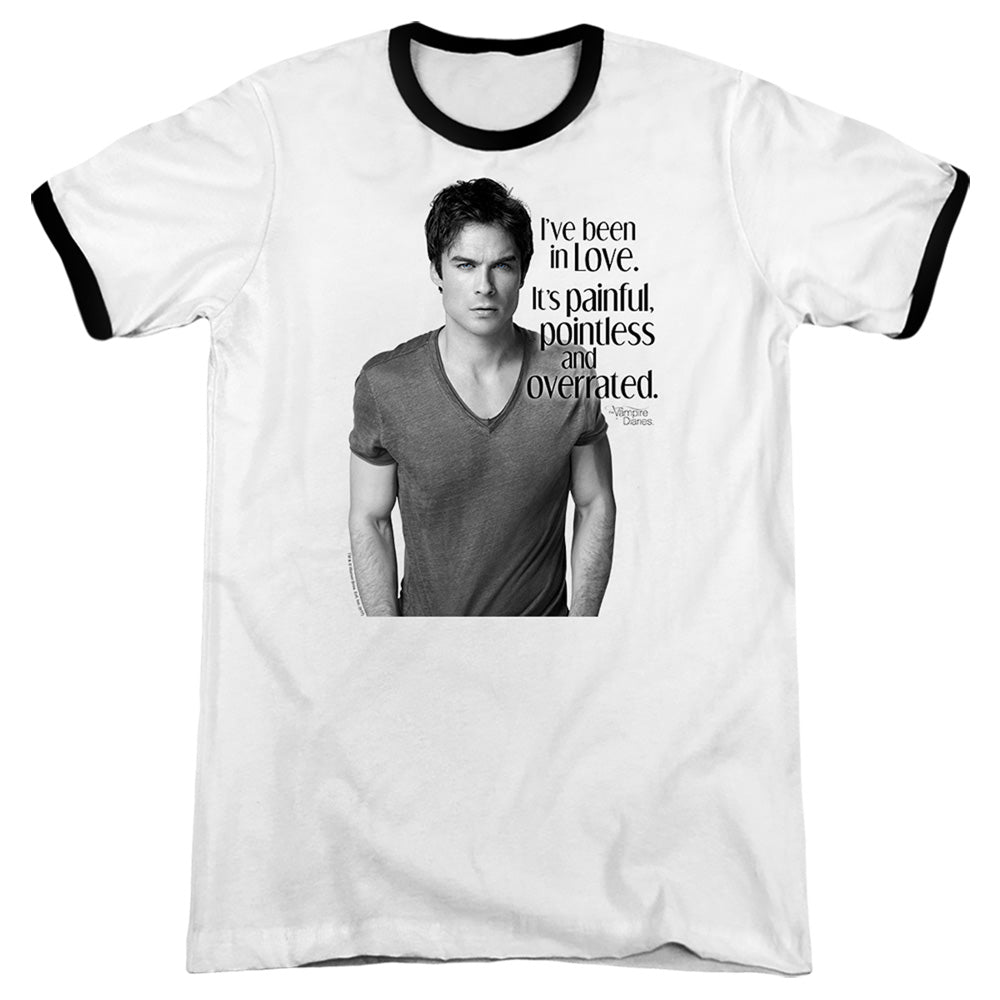 Vampire Diaries - In Love - Adult Ringer - White/black