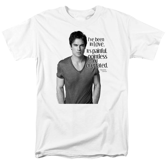 Vampire Diaries - In Love - Short Sleeve Adult 18/1 - White T-shirt