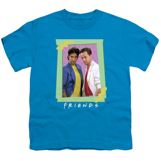 Friends - 80s Flashback - Short Sleeve Youth 18/1 - Turquoise T-shirt