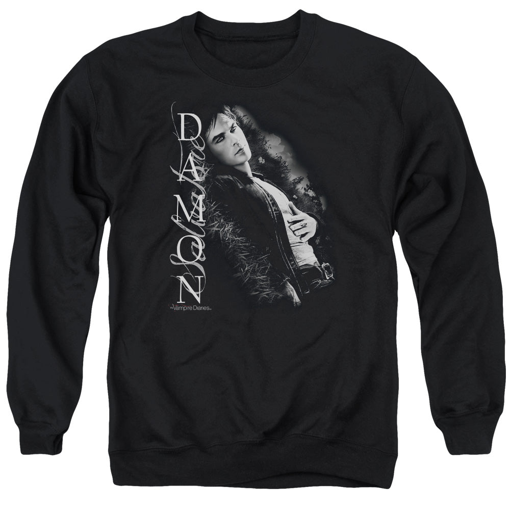 Vampire Diaries - Besides Me - Adult Crewneck Sweatshirt - Black
