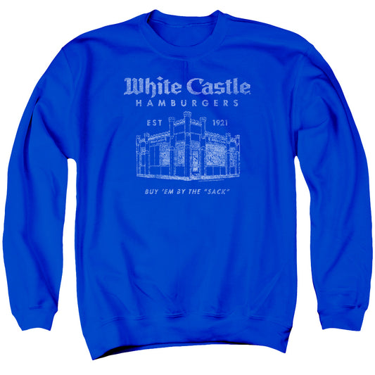 White Castle - By The Sack - Adult Crewneck Sweatshirt - Royal Blue